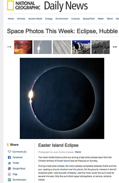 Eclipse en Isla de Pascua-National Geographic