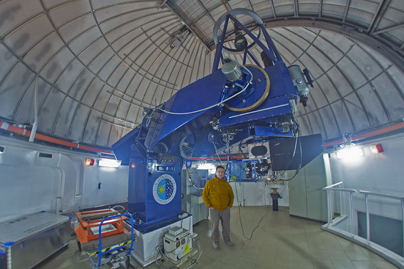Con el telescopio IAC80